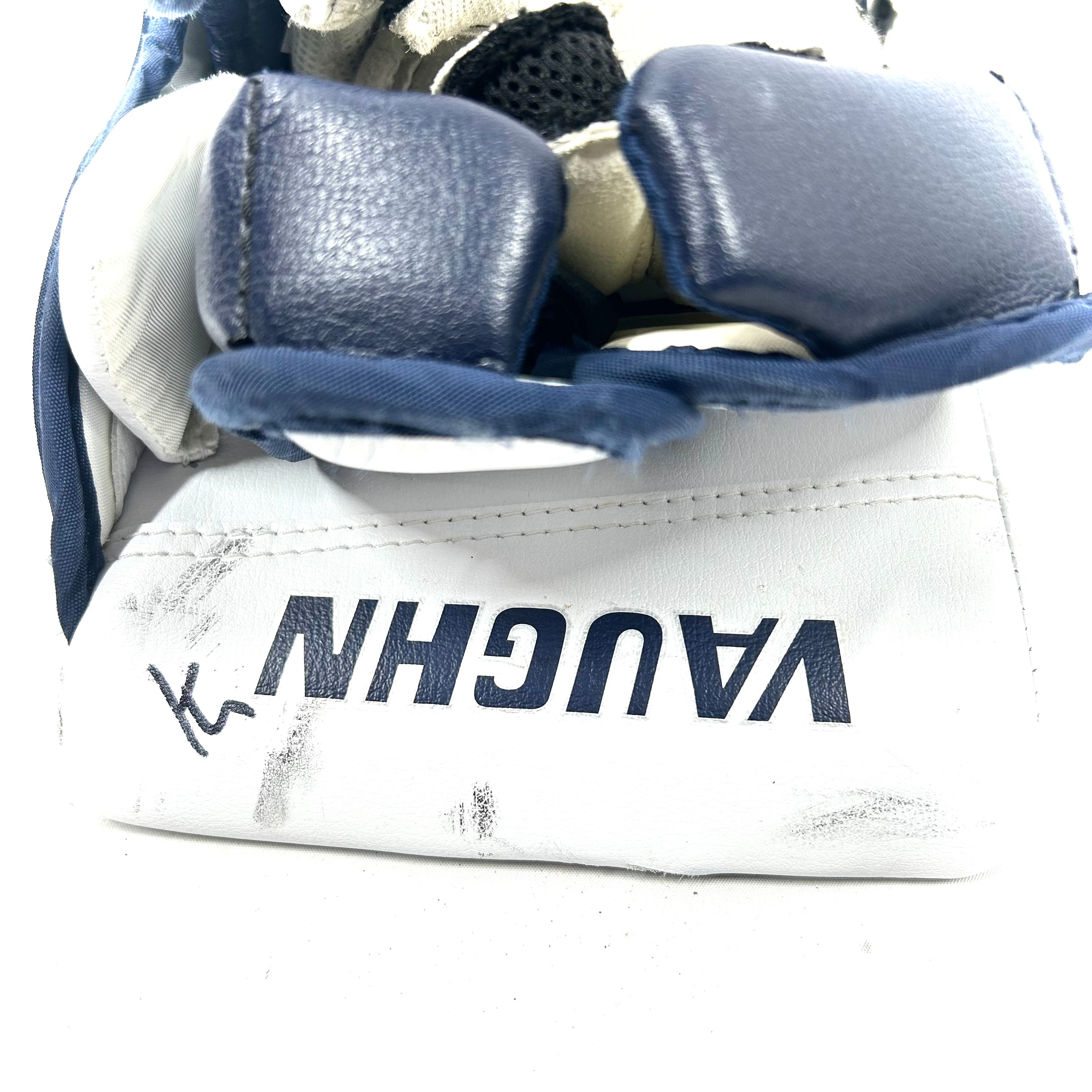 Vaughn Velocity V9 - Bloqueur de gardien d'occasion (blanc/bleu marine/rouge)